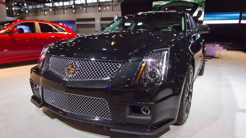 Illustration for article titled The Cadillac CTS-V Sport Wagon Black Diamond is dark, long and shiny